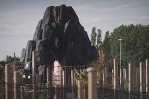 volcano eruption theme