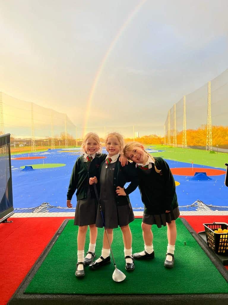 3 girls rainbow